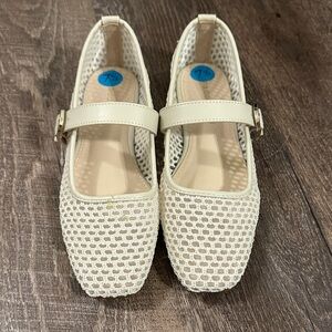 Madden Girl Bone Mesh Ballerina Flats